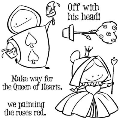Impronte d’Autore Unmounted Rubber Stamps - Queen Of Hearts